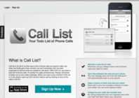 Call List helps you maintain a todo list for people you need to call.